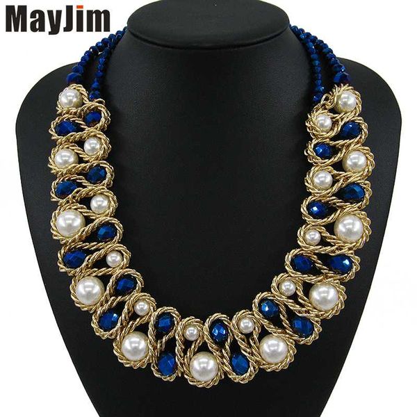 chokers mayjim statement choker necklace fashion women chunky gold chain crystal simulated pearl bead collar necklaces & pendants bijoux, Golden;silver
chokers mayjim statement choker necklace fashion women chunky gold chain crystal simulated pearl bead collar necklaces & pendants bijoux, Golden;silver