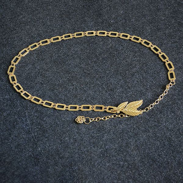 2020 waistband chain fashion women elastic metal belt vintage elastic leaf women gold skinny belt, Black;brown
2020 waistband chain fashion women elastic metal belt vintage elastic leaf women gold skinny belt, Black;brown