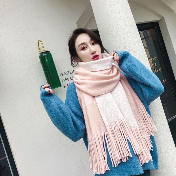 scarves japanese men and women couple warm scarf bufanda autumn winter knitted wool labeling solid color cashmere pañoletas mujer, Blue;gray
scarves japanese men and women couple warm scarf bufanda autumn winter knitted wool labeling solid color cashmere pañoletas mujer, Blue;gray