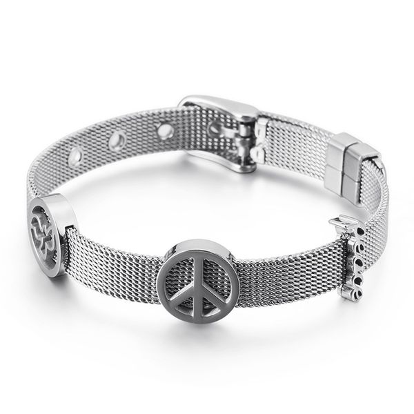 fashion women mother mesh wire color gold stainless steel crystal peace symbol letter watch band belt buckle bracelets jewelry, Golden;silver
fashion women mother mesh wire color gold stainless steel crystal peace symbol letter watch band belt buckle bracelets jewelry, Golden;silver