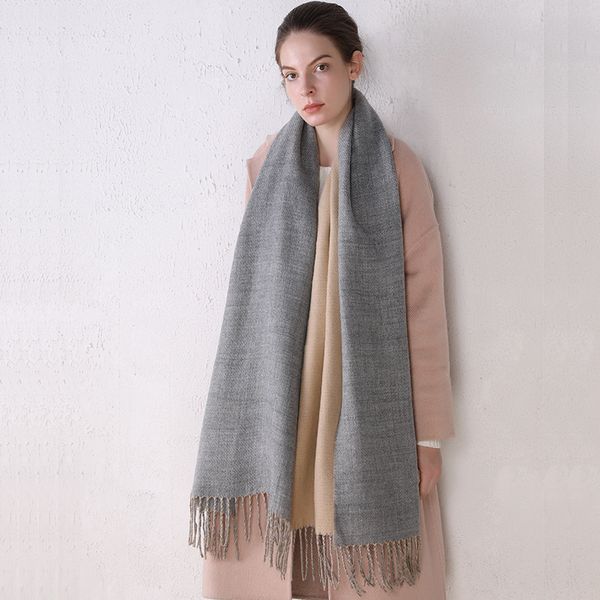 2020 thick warm scarf women's scarves solid color faux cashmere scarf black women's winter extra-large cape hijab, Blue;gray
2020 thick warm scarf women's scarves solid color faux cashmere scarf black women's winter extra-large cape hijab, Blue;gray