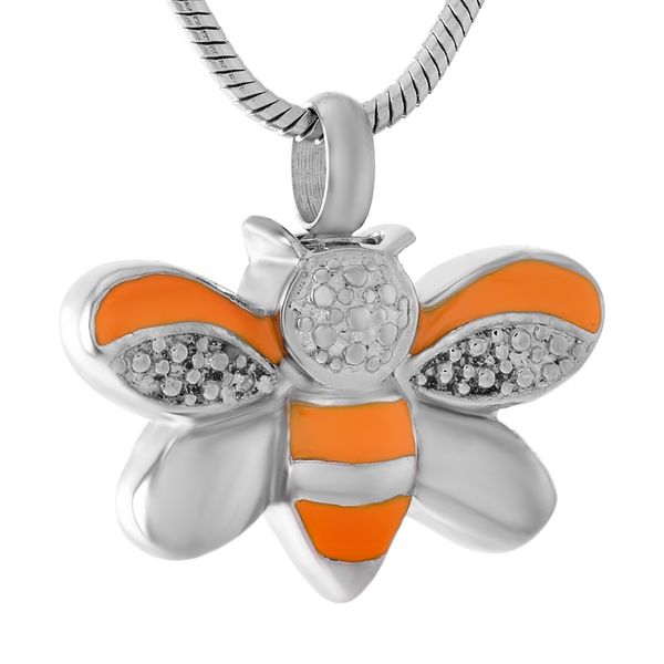 chains ijd9474 colorful bee stainless steel cremation memorial pendant for ashes urn necklace keepsake women jewelry, Silver
chains ijd9474 colorful bee stainless steel cremation memorial pendant for ashes urn necklace keepsake women jewelry, Silver