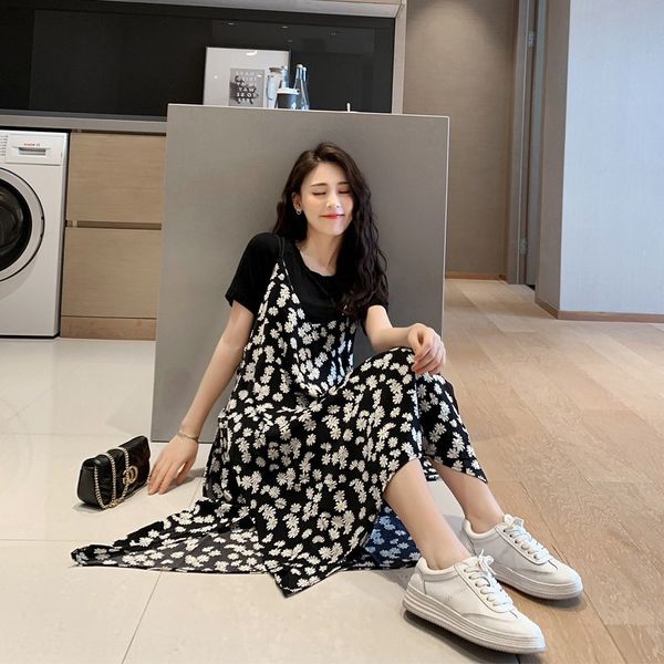 daisy sling two-piece women's summer 2020 new style dresst-shirt dress elegant style ins french t-shirt dress oyphd, Black;gray
daisy sling two-piece women's summer 2020 new style dresst-shirt dress elegant style ins french t-shirt dress oyphd, Black;gray