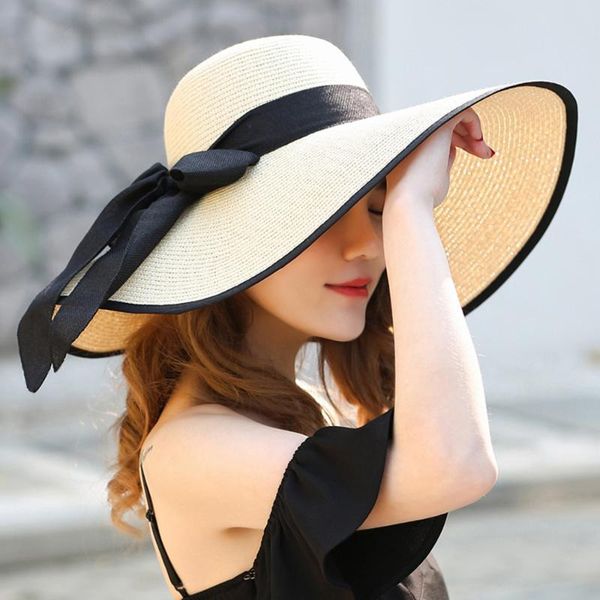 sun visor hat women summer sun hats female large brim straw hat folding beach girls floppy bowknot foldable wide brim cap, Blue;gray
sun visor hat women summer sun hats female large brim straw hat folding beach girls floppy bowknot foldable wide brim cap, Blue;gray