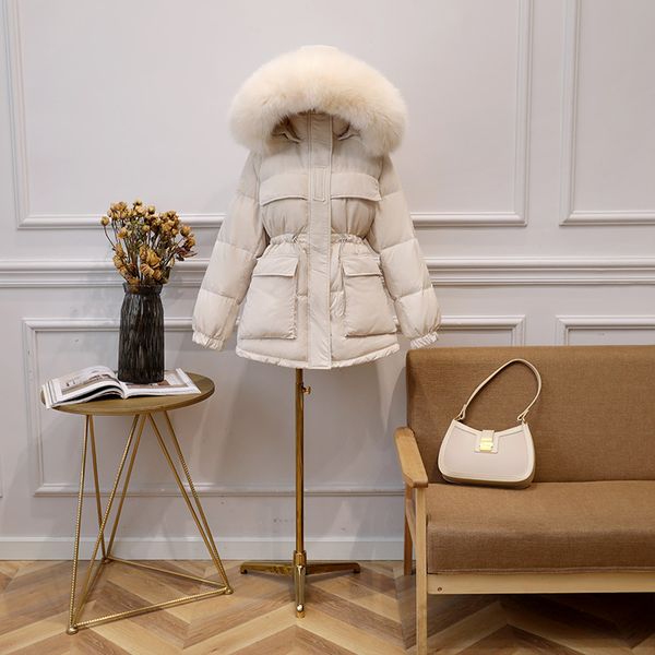 women's down & parkas fitaylor winter white duck jacket women large real fur collar hooded short design slim warm overcoat, Black
women's down & parkas fitaylor winter white duck jacket women large real fur collar hooded short design slim warm overcoat, Black