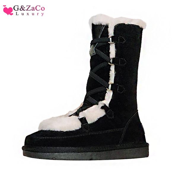 2020 winter warm snow boots wool boots sheep fur mid-calf women's fur middle suede leather woman, Black
2020 winter warm snow boots wool boots sheep fur mid-calf women's fur middle suede leather woman, Black