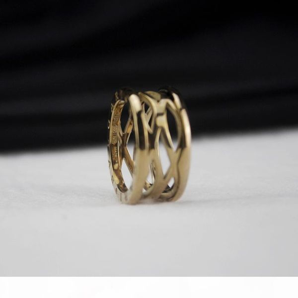 women titanium steel hollow ring ladies gold rings wedding engagement fine jewelry, Golden;silver
women titanium steel hollow ring ladies gold rings wedding engagement fine jewelry, Golden;silver