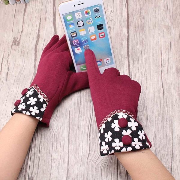 five fingers gloves c female full finger windproof driving winter mittens warm flowers luvas patchwork screen sense ladies, Blue;gray
five fingers gloves c female full finger windproof driving winter mittens warm flowers luvas patchwork screen sense ladies, Blue;gray