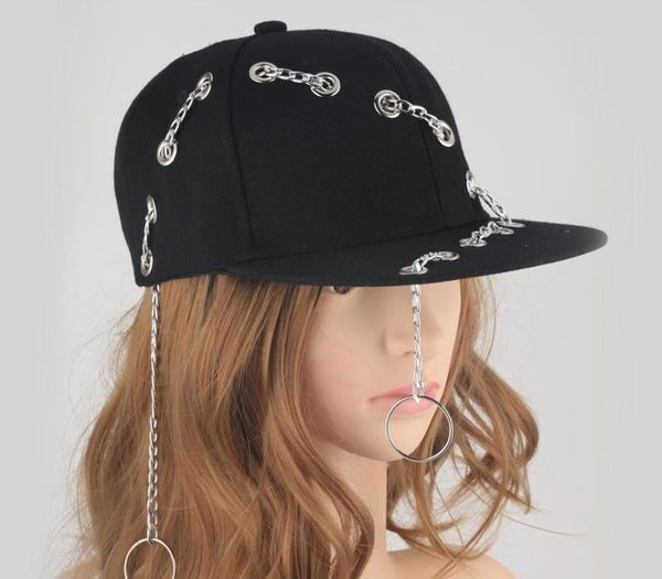 punk hats iron ring chain hip hop cap baseball caps black punk style snapback hats metal chain trucker hat for men women bone, Blue;gray
punk hats iron ring chain hip hop cap baseball caps black punk style snapback hats metal chain trucker hat for men women bone, Blue;gray