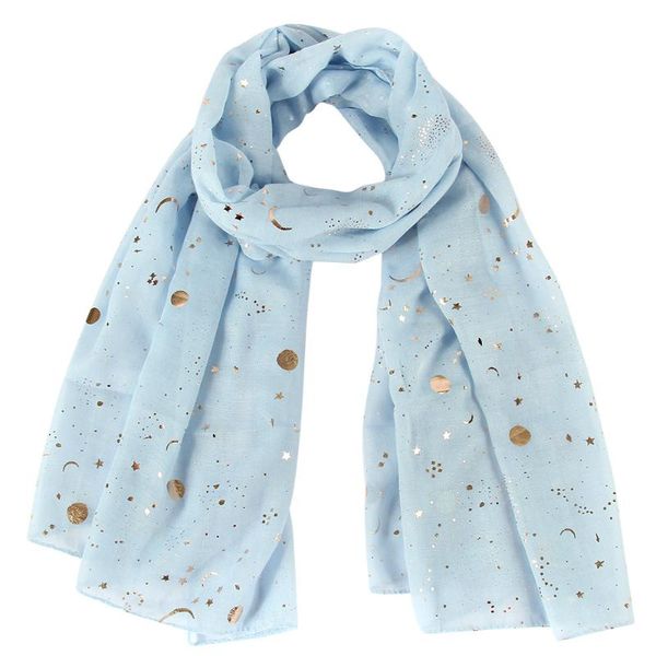 women female wraps winter warm scarf star moon accessories print foil gold scarf fashion scarves outdoor windproof apparel print, Blue;gray
women female wraps winter warm scarf star moon accessories print foil gold scarf fashion scarves outdoor windproof apparel print, Blue;gray