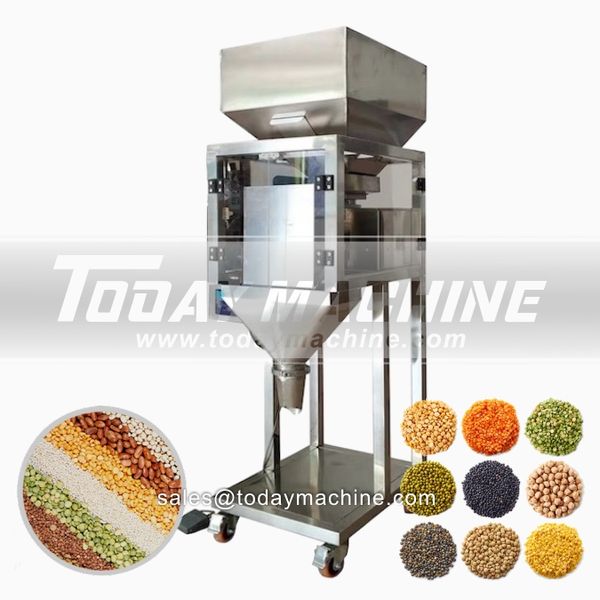

automatic 4 head linear weigher 100g,500g,1kg rice salt sugar spices seeds grain weighing packing