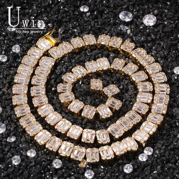 uwin tennis baguette 8.5mm square cz luxury bling bling full iced out necklace trendy rock punk men hiphop jewelry for gift, Silver
uwin tennis baguette 8.5mm square cz luxury bling bling full iced out necklace trendy rock punk men hiphop jewelry for gift, Silver