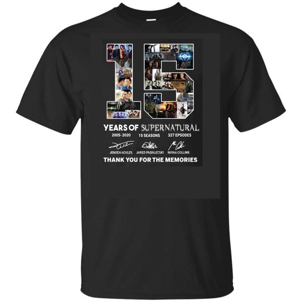 15 years supernatural t-shirt men fans love supernatural tv show loose cotton t-shirts for men cool t shirts tee
15 years supernatural t-shirt men fans love supernatural tv show loose cotton t-shirts for men cool t shirts tee