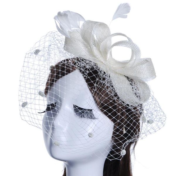 bowknot fascinator headband gift women bridal feather mesh hair accessory party hat fedoras cocktail day wedding, Blue;gray
bowknot fascinator headband gift women bridal feather mesh hair accessory party hat fedoras cocktail day wedding, Blue;gray