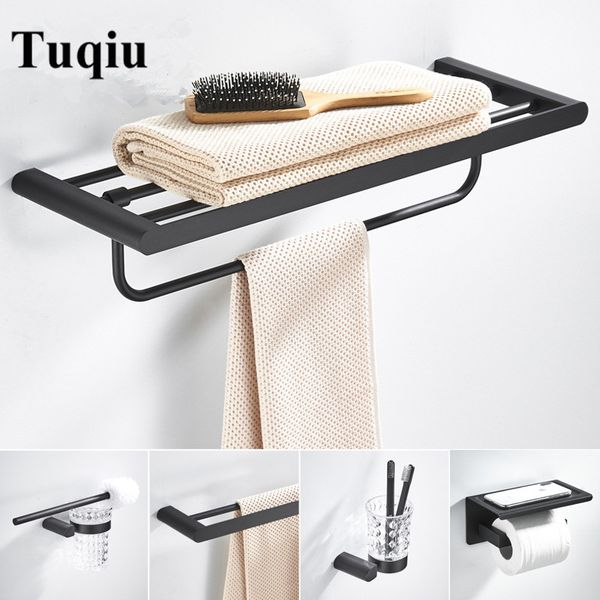 bathroom accessory set towel rack corner shelf paper holder toilet brush holder black 304 stainless steel bathroom hardware set
bathroom accessory set towel rack corner shelf paper holder toilet brush holder black 304 stainless steel bathroom hardware set