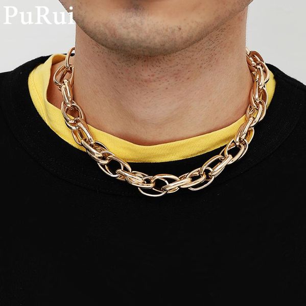 purui chunky twisted chain men necklace punk gold color short thicken choker necklace for women simple design neck collar charm, Silver
purui chunky twisted chain men necklace punk gold color short thicken choker necklace for women simple design neck collar charm, Silver