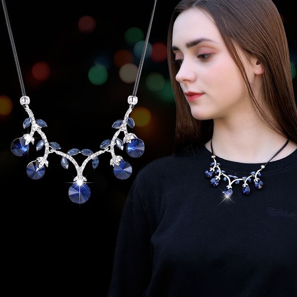 chokers elliptical blue crystal short necklace accessories contemporary fashion pendant jewelry for women party gift classic, Golden;silver
chokers elliptical blue crystal short necklace accessories contemporary fashion pendant jewelry for women party gift classic, Golden;silver