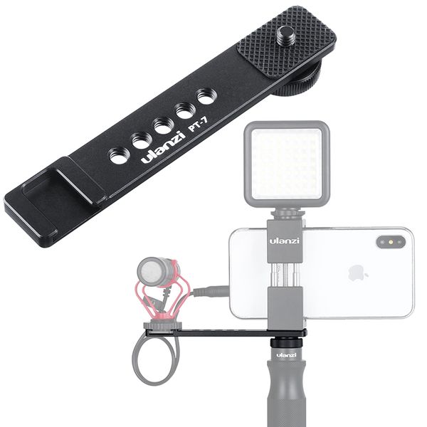 ulanzi pt-7 vlog plate mount with cold shoe 1/4 screw for led video light microphone tripod vlogging extension bracket bar
ulanzi pt-7 vlog plate mount with cold shoe 1/4 screw for led video light microphone tripod vlogging extension bracket bar
