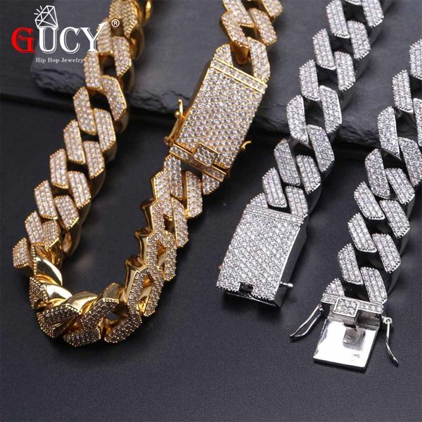 gucy 16inch-30inch men's 20mm heavy necklace iced out zircon three rows of necklace bling hip hop jewelry, Silver
gucy 16inch-30inch men's 20mm heavy necklace iced out zircon three rows of necklace bling hip hop jewelry, Silver