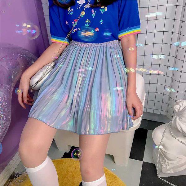 skirts women spring high waist a-line skirt young girl student summer laser short gradient blue pleated college style, Black
skirts women spring high waist a-line skirt young girl student summer laser short gradient blue pleated college style, Black