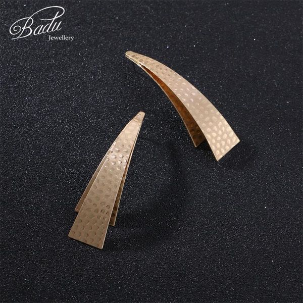 badu geometric stud earring hammered gold triangle metal earrings for women halloween jewelry gift for girls wholesale, Golden;silver
badu geometric stud earring hammered gold triangle metal earrings for women halloween jewelry gift for girls wholesale, Golden;silver