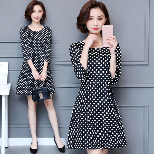 polka dot 2020 new women's summer temperament waist-covering hip skirt mid-length slimming chiffon polka dot dress 2020 new women, Black;gray
polka dot 2020 new women's summer temperament waist-covering hip skirt mid-length slimming chiffon polka dot dress 2020 new women, Black;gray