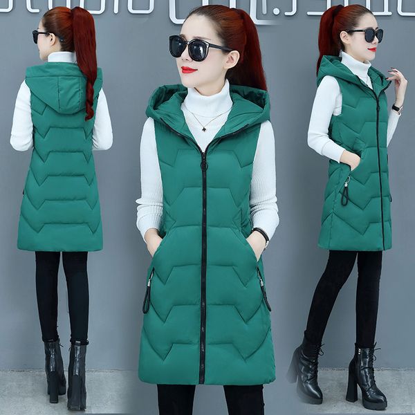 women's vests autumn winter 2021 hooded vest jacket fashion down cotton slim sleeveless coat casual female zipper waistcoat, Black;white
women's vests autumn winter 2021 hooded vest jacket fashion down cotton slim sleeveless coat casual female zipper waistcoat, Black;white