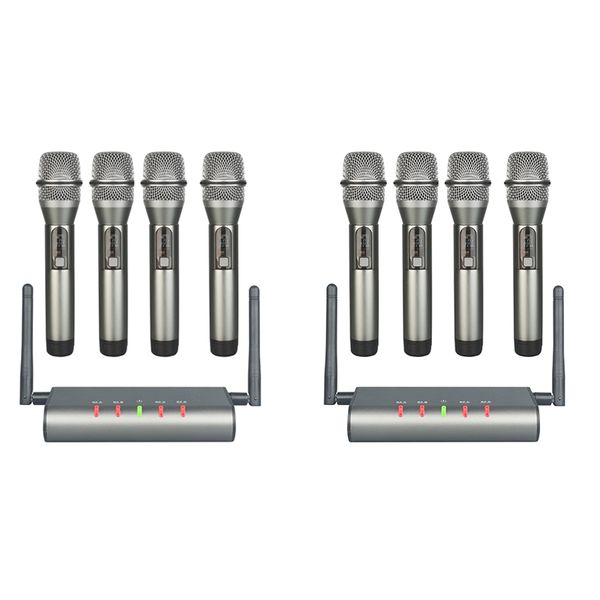 4-канальный беспроводной микрофон система quad увч беспроводной микрофон 4 ручной mics long distance фиксированная частота
4-канальный беспроводной микрофон система quad увч беспроводной микрофон 4 ручной mics long distance фиксированная частота