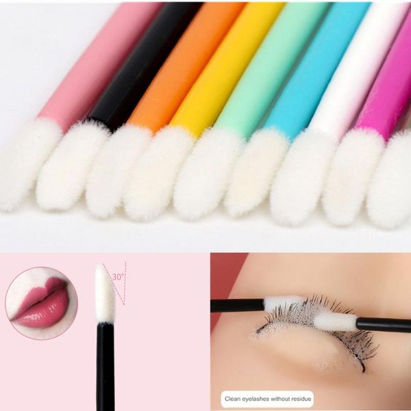 false eyelashes 50pcs disposable lip brush lipstick glaze gloss cotton wands eye shadow applicator mini cosmetic liner for beginners
false eyelashes 50pcs disposable lip brush lipstick glaze gloss cotton wands eye shadow applicator mini cosmetic liner for beginners