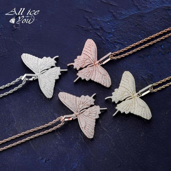 alliceonyou iced out cubic zirconia butterfly pendant&necklace with tennis chain hip hop fashion jewelry gift, Silver
alliceonyou iced out cubic zirconia butterfly pendant&necklace with tennis chain hip hop fashion jewelry gift, Silver