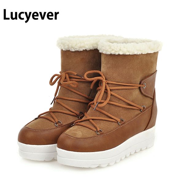 lucyever women boots winter platform snow boots woman plush warm female high plus size ladies waterproof cotton shoes, Black
lucyever women boots winter platform snow boots woman plush warm female high plus size ladies waterproof cotton shoes, Black
