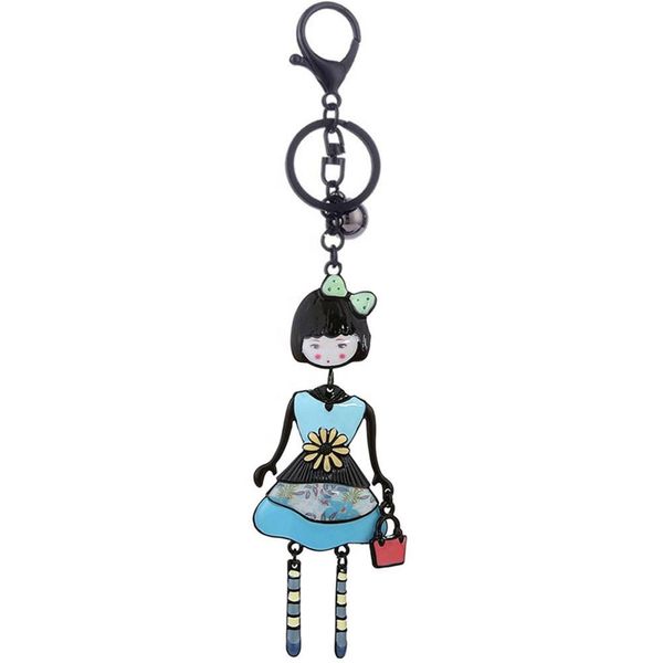 keyring of cute girl wearing blue dress key holder keychain for girls christmas gifts enamel charm vintage doll keyring chain, Slivery;golden
keyring of cute girl wearing blue dress key holder keychain for girls christmas gifts enamel charm vintage doll keyring chain, Slivery;golden