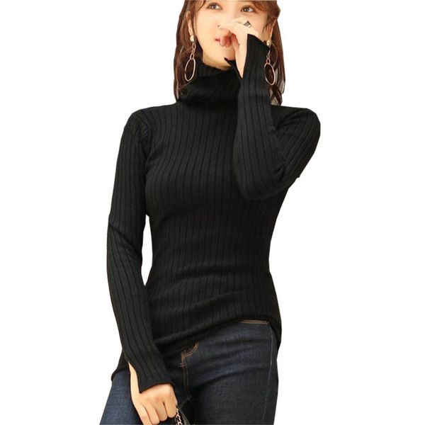 women's sweaters 2021 fashion knitted turtleneck sweater women warm slim female pullover autumn winter solid color for ma0037, White;black
women's sweaters 2021 fashion knitted turtleneck sweater women warm slim female pullover autumn winter solid color for ma0037, White;black