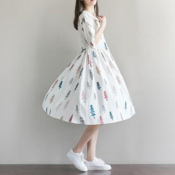 maternity clothes dresses for pregnant women fashion doll collar christmas tree print cotton linen losse casual pregnancy dress, White
maternity clothes dresses for pregnant women fashion doll collar christmas tree print cotton linen losse casual pregnancy dress, White
