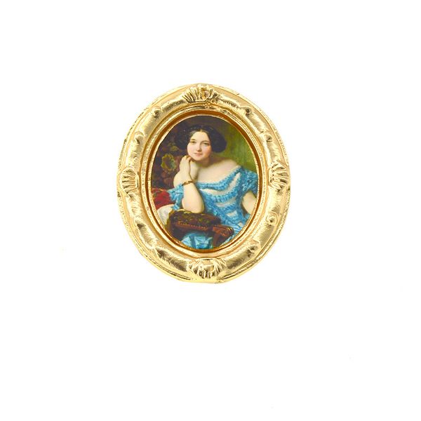 pins, brooches vintage brooch oil painting po frame baroque oval metal gold alloy art pin fashion statement accessories diy gift 2021, Gray
pins, brooches vintage brooch oil painting po frame baroque oval metal gold alloy art pin fashion statement accessories diy gift 2021, Gray