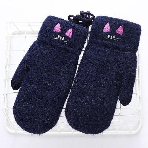 five fingers gloves winter sports warm fashion women thick female cute cartoon cat windproof knitted whole finger mittens, Blue;gray
five fingers gloves winter sports warm fashion women thick female cute cartoon cat windproof knitted whole finger mittens, Blue;gray