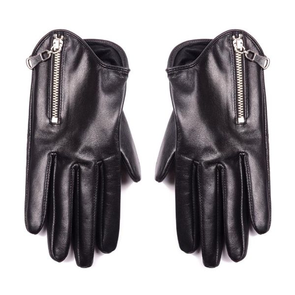 five fingers gloves 2021 women' ladies genuine leather zipper goat skin punk&rock wrist touch screen short, Blue;gray
five fingers gloves 2021 women' ladies genuine leather zipper goat skin punk&rock wrist touch screen short, Blue;gray