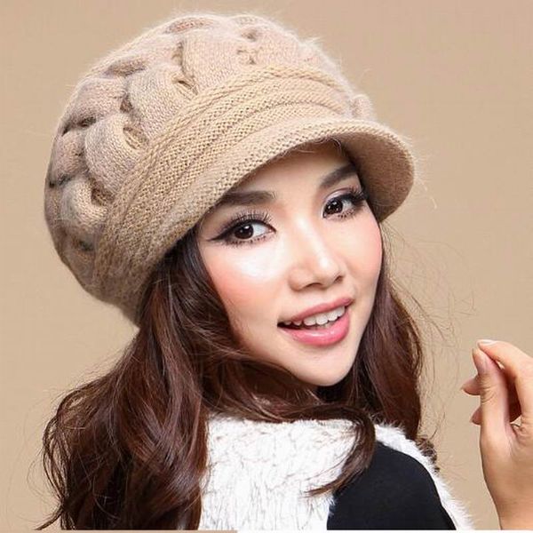 winter hat women's autumn and winter sheep wool knitted hat double layer thermal fur hats for women -1328, Blue;gray
winter hat women's autumn and winter sheep wool knitted hat double layer thermal fur hats for women -1328, Blue;gray