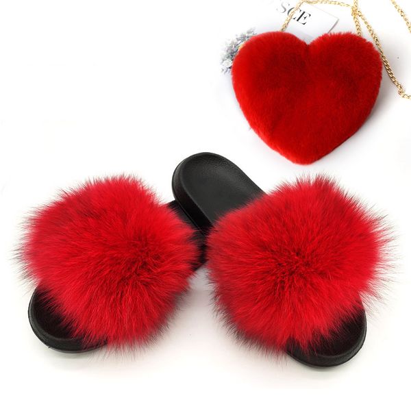 real fur slides women's fashion heart faux rex fur purse set female casual hair slippers adjustable shoulder bags, Black
real fur slides women's fashion heart faux rex fur purse set female casual hair slippers adjustable shoulder bags, Black