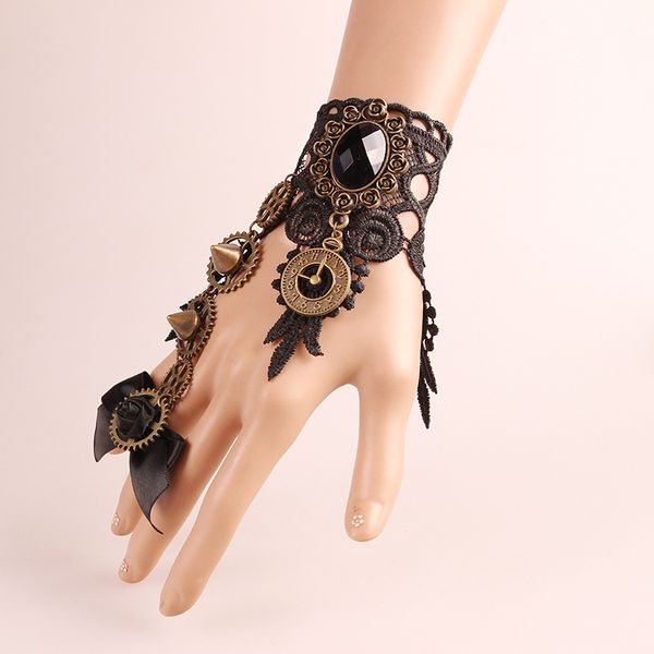 five fingers gloves steampunk women girl harajuku lolita retro gothic style steam punk original cos wristband lace metal bracelet, Blue;gray
five fingers gloves steampunk women girl harajuku lolita retro gothic style steam punk original cos wristband lace metal bracelet, Blue;gray