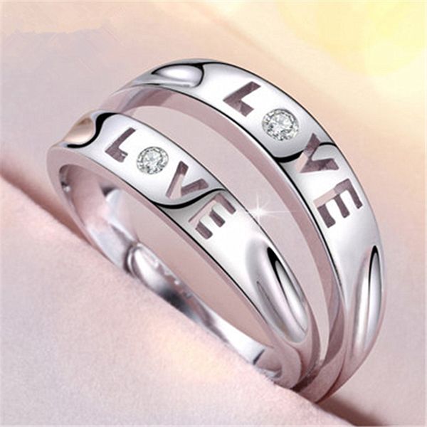 wedding rings fashion simple love couple white gold plated inlay zircon ring lovers engagement promise jewelry, Slivery;golden
wedding rings fashion simple love couple white gold plated inlay zircon ring lovers engagement promise jewelry, Slivery;golden