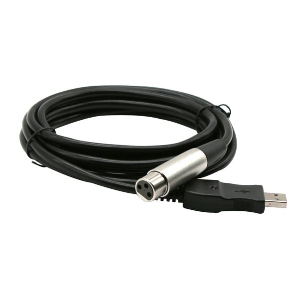 1pc usb to xlr guitar cable for guitar computer recording link 300cm
1pc usb to xlr guitar cable for guitar computer recording link 300cm