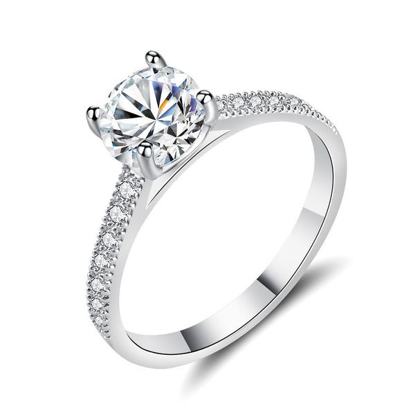 wedding rings fashion korean version of the simple four-claw round ring creative jewelry micro inlaid zircon couple gift, Slivery;golden
wedding rings fashion korean version of the simple four-claw round ring creative jewelry micro inlaid zircon couple gift, Slivery;golden