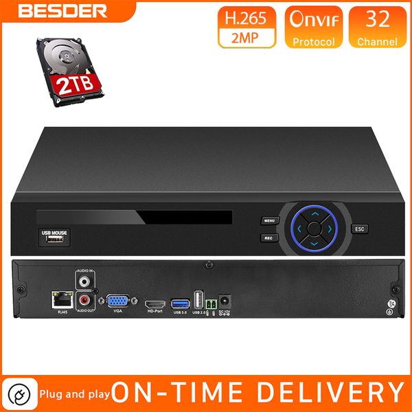besder 25ch 5mp 32ch 1080p 8ch 4k cctv h.265 nvr dvr network video recorder onvif 2.0 for ip camera 2 sata port xmeye p2p cloud, Black;white
besder 25ch 5mp 32ch 1080p 8ch 4k cctv h.265 nvr dvr network video recorder onvif 2.0 for ip camera 2 sata port xmeye p2p cloud, Black;white