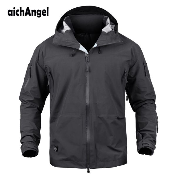 aichangei waterproof hardshell tactical jacket men hooded camouflage windbreakers raincoat army jacket man coat, Black;brown
aichangei waterproof hardshell tactical jacket men hooded camouflage windbreakers raincoat army jacket man coat, Black;brown