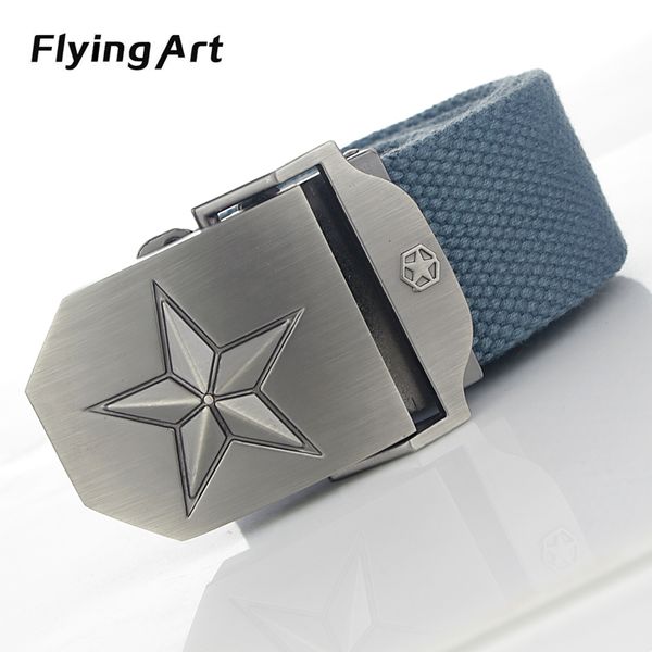 belts personality pentagram automatic buckle belt 4mm thick, 3.8cm with canvas for woman cowboy men, Black;brown
belts personality pentagram automatic buckle belt 4mm thick, 3.8cm with canvas for woman cowboy men, Black;brown