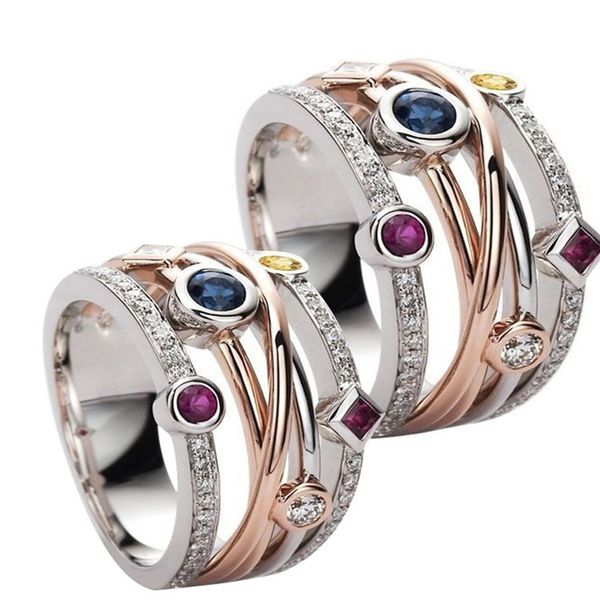 wedding rings fashion men and women colored zircon ring trendy rose cross for banquet holiday anniversary birthday jewelry gift, Slivery;golden
wedding rings fashion men and women colored zircon ring trendy rose cross for banquet holiday anniversary birthday jewelry gift, Slivery;golden