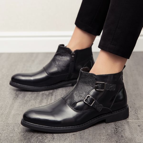 italian brand designer men casual wedding night club short boots cow leather shoes gentleman ankle boot zapatos de hombre botas, Black
italian brand designer men casual wedding night club short boots cow leather shoes gentleman ankle boot zapatos de hombre botas, Black