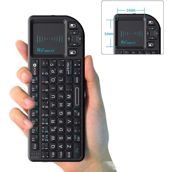 original rii mini x1 spanish mini 2.4ghz wireless keyboard air mouse with touchpad for tv box android /mini pc/laptop
original rii mini x1 spanish mini 2.4ghz wireless keyboard air mouse with touchpad for tv box android /mini pc/laptop