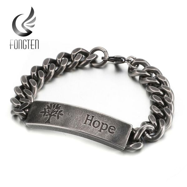 charm bracelets fongten vintage blessing men bracelet grey stainless steel link chain punk male jewlery, Golden;silver
charm bracelets fongten vintage blessing men bracelet grey stainless steel link chain punk male jewlery, Golden;silver